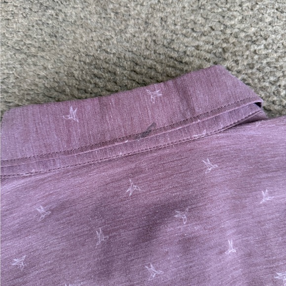 Vuori Short Sleeve Bridge Button Down Shirt Men’s Size Medium Terracotta Bird - Picture 9 of 9